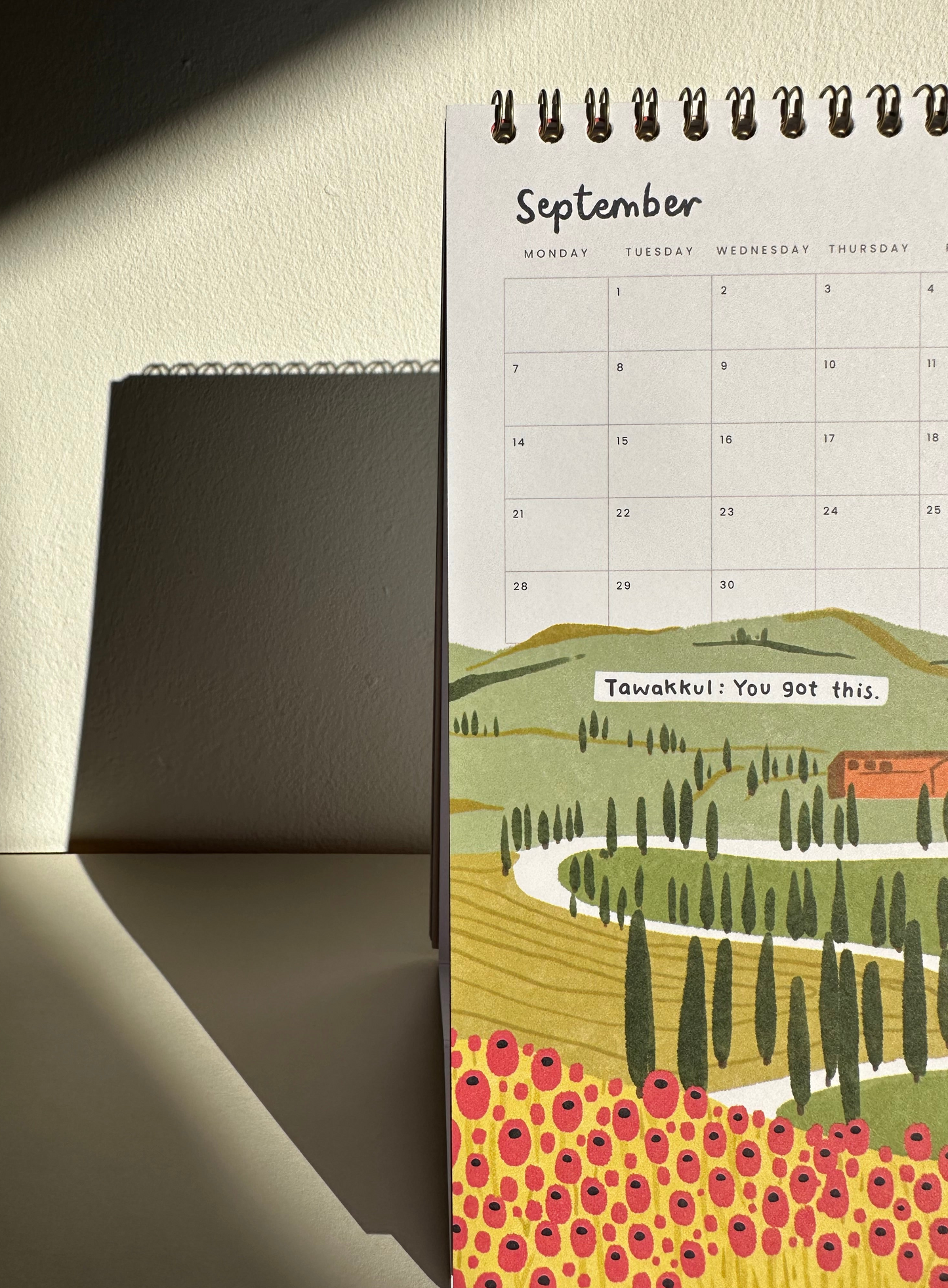 Desk Calendar 2026